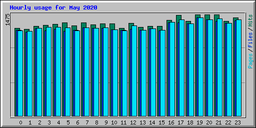 Hourly usage for May 2020